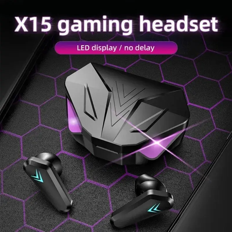 Esports Gaming Headphones - TWS 무선 Bluetooth 5.3 헤드셋 LED