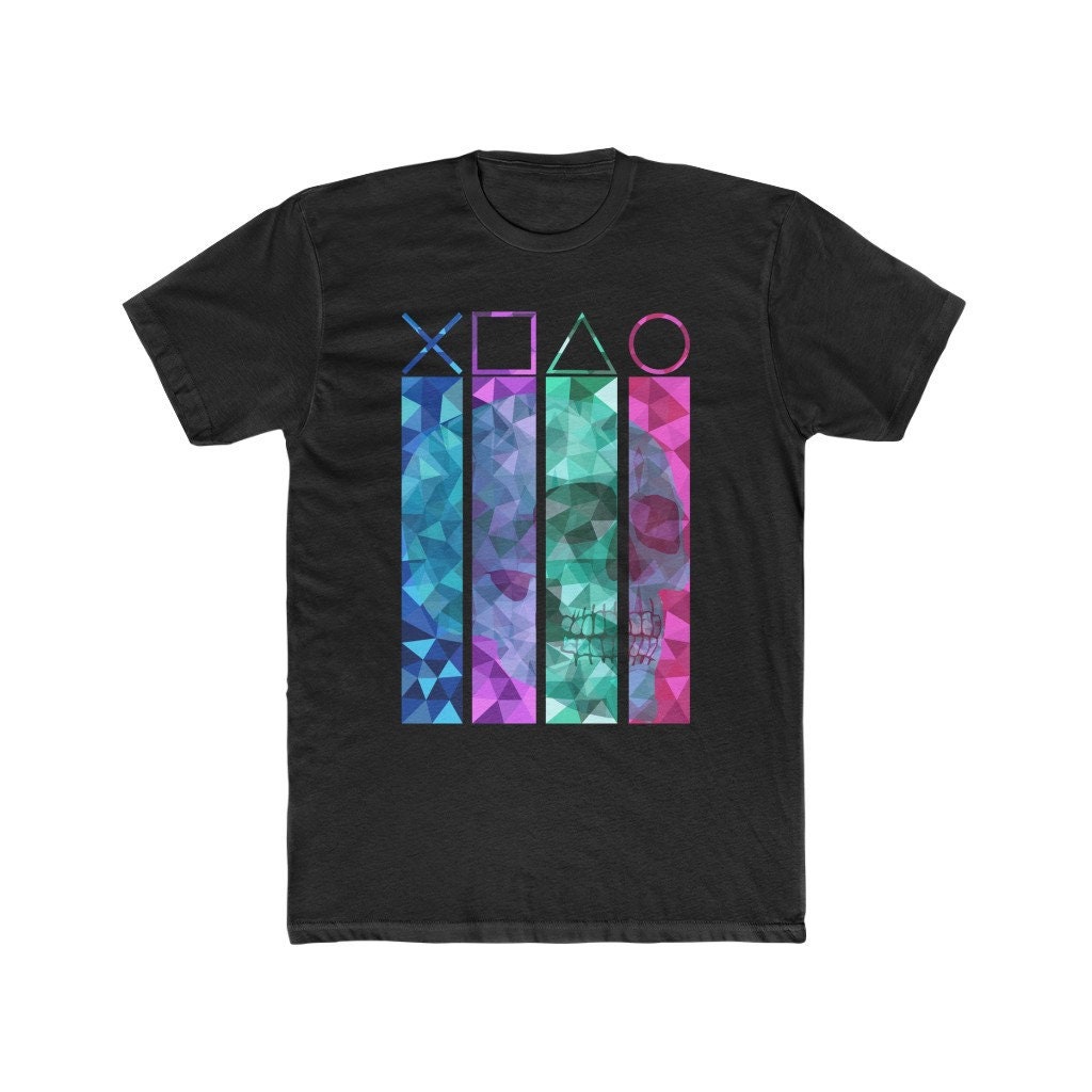 Esports Gaming Shirts - 게이머 해골 Ps1 Ps2 Ps3 Ps4