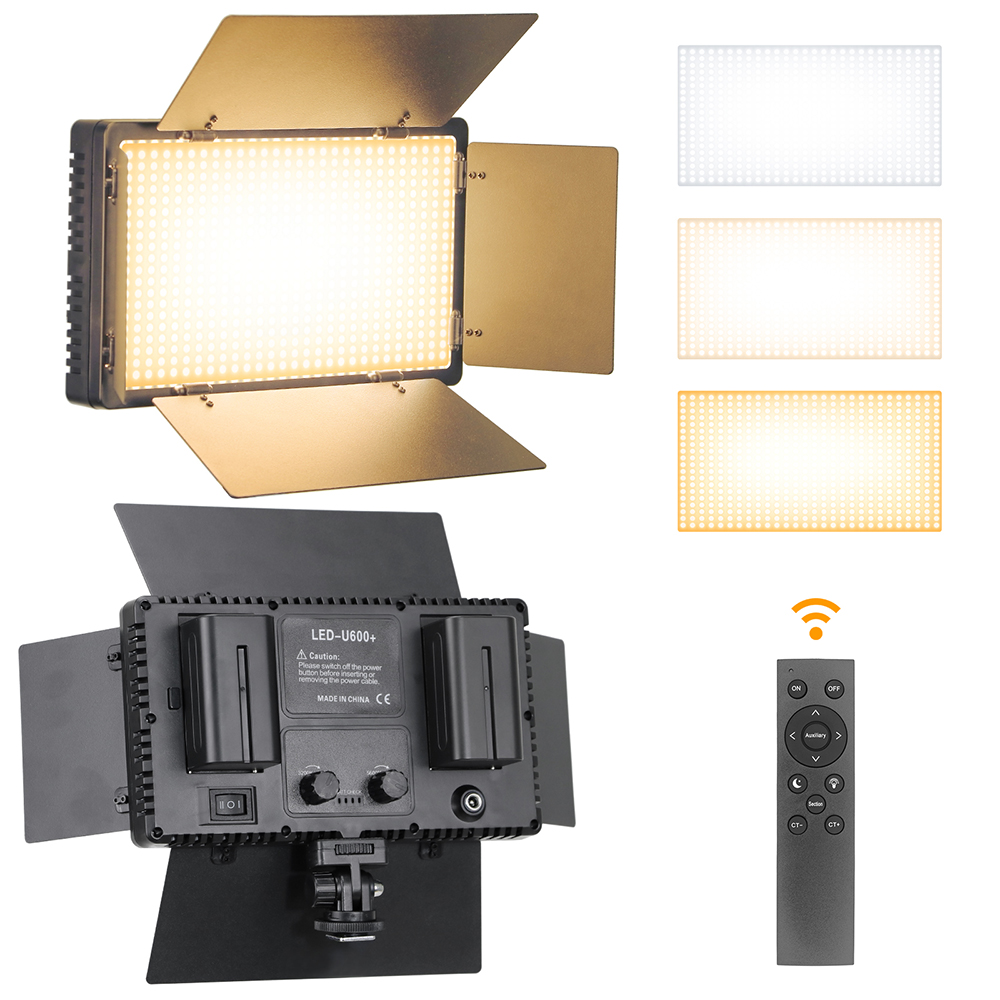U800 600 LED 비디오 패널 라이트 키트, 카메 - Led Light Panel Stream 리뷰 및 가격