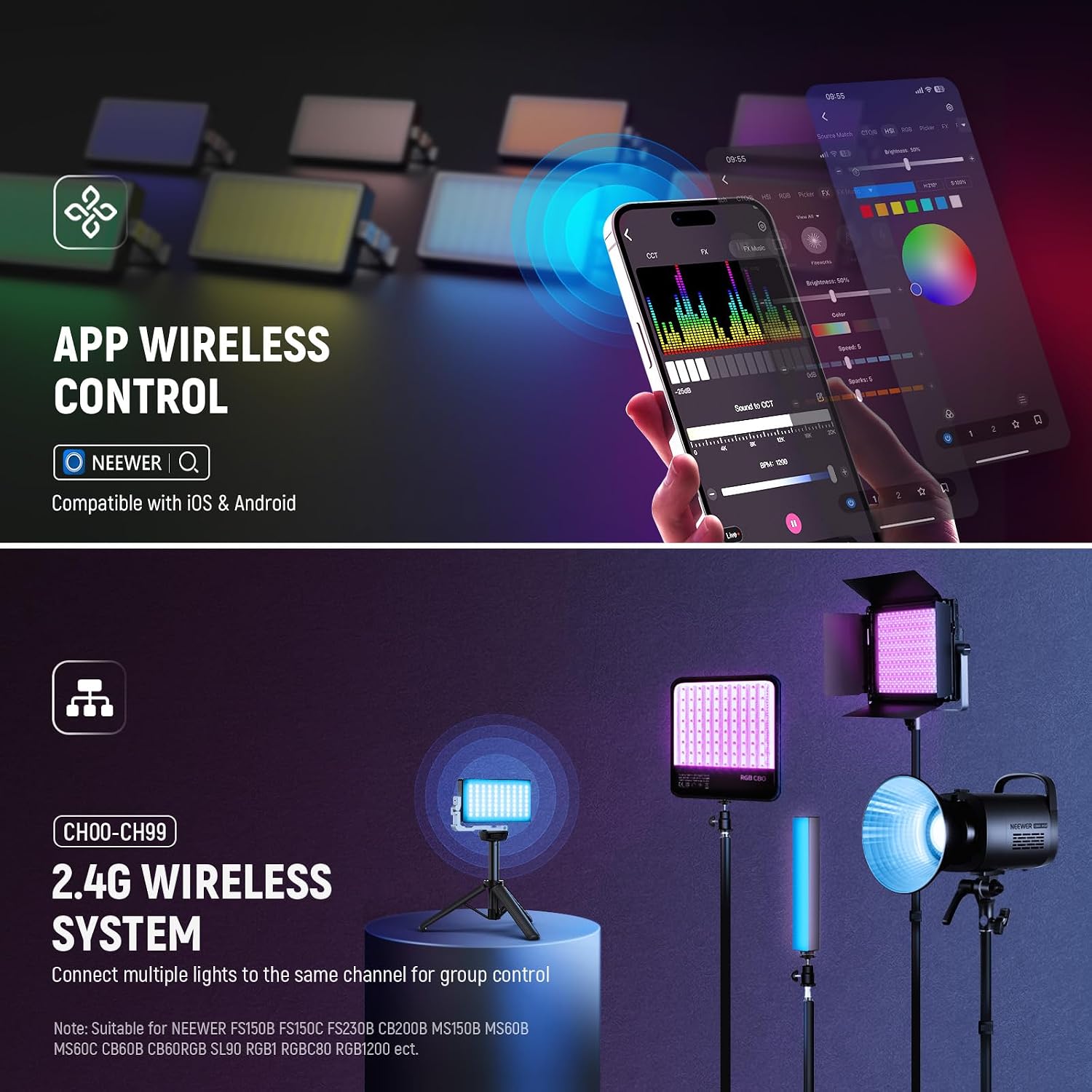 NEEWER 12W RGB 비디오 라이트 온 카메라 L - Led Light Panel Stream 리뷰 및 가격
