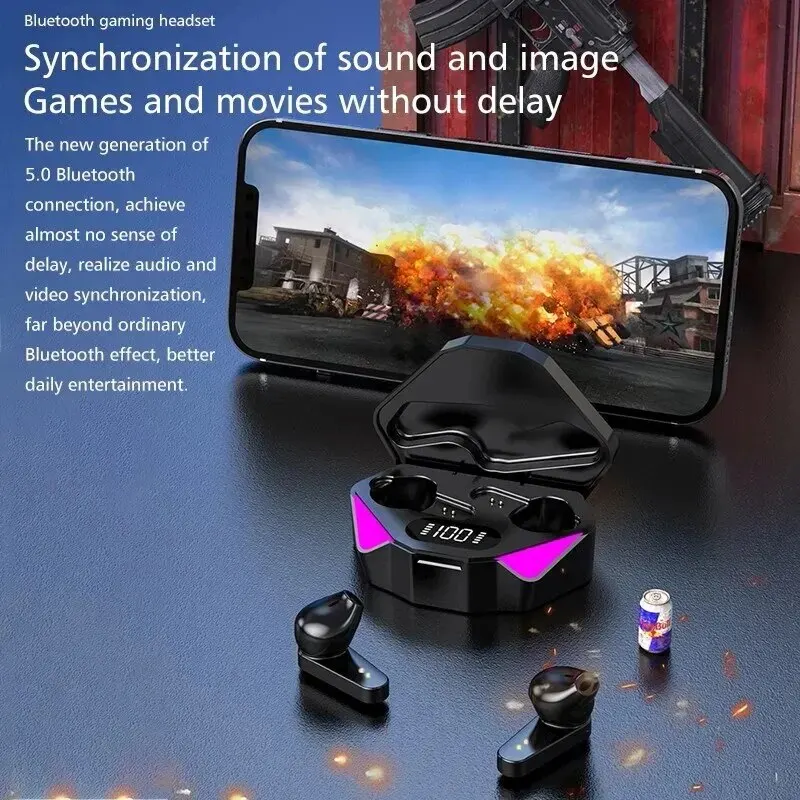 TWS 무선 Bluetooth 5.3 헤드셋 LED 디 - Esports Gaming Headphones 리뷰 및 가격