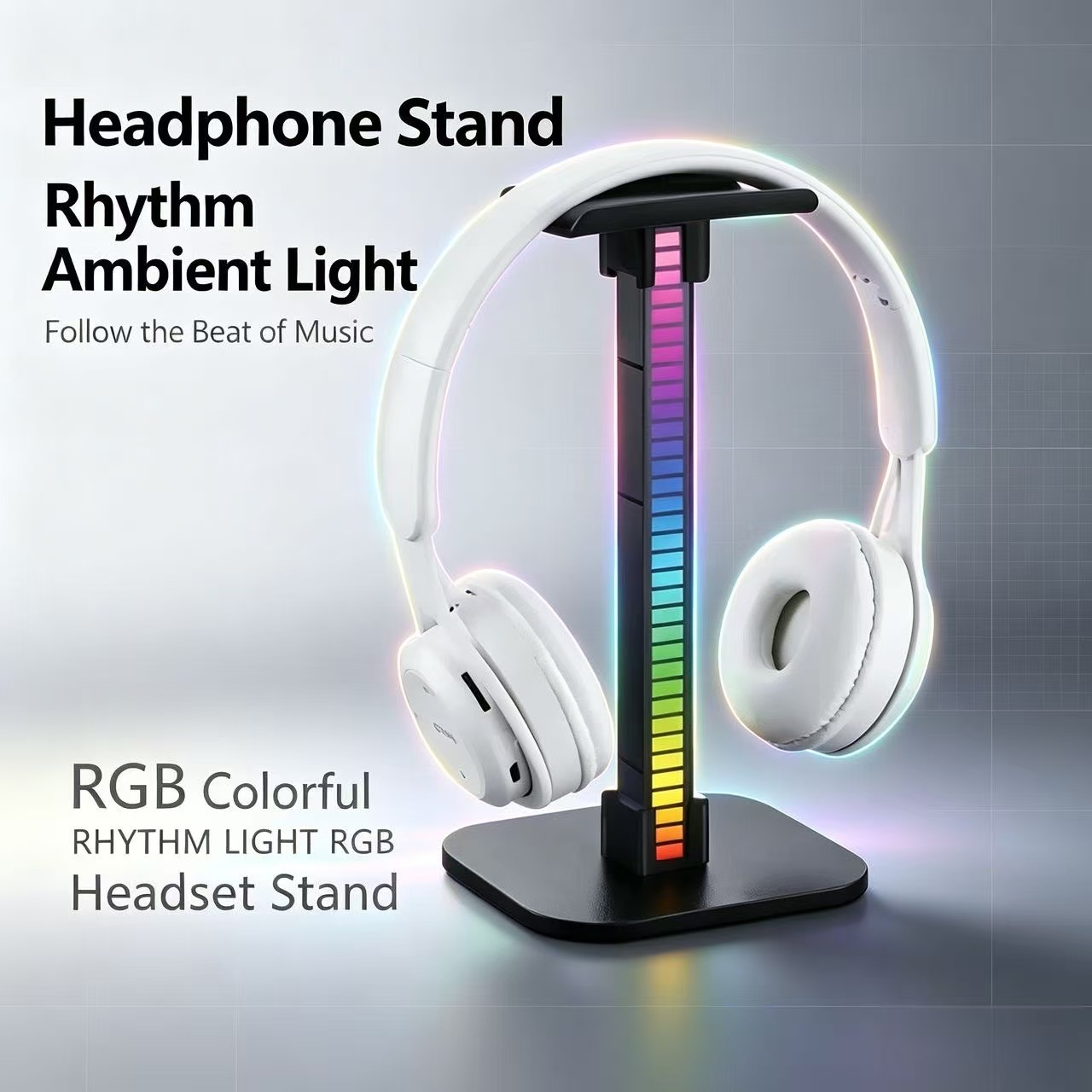 USB 게이밍 헤드폰 스탠드 RGB 리듬 라이트 탈착식 - Esports Gaming Headphones 리뷰 및 가격