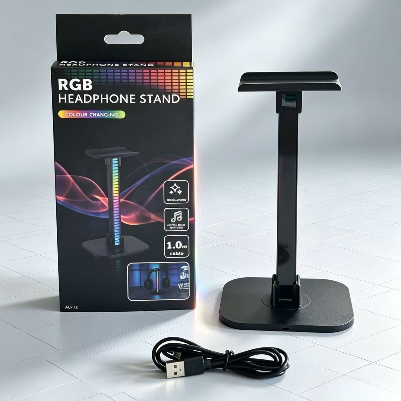 USB 게이밍 헤드폰 스탠드 RGB 리듬 라이트 탈착식 - Esports Gaming Headphones 리뷰 및 가격