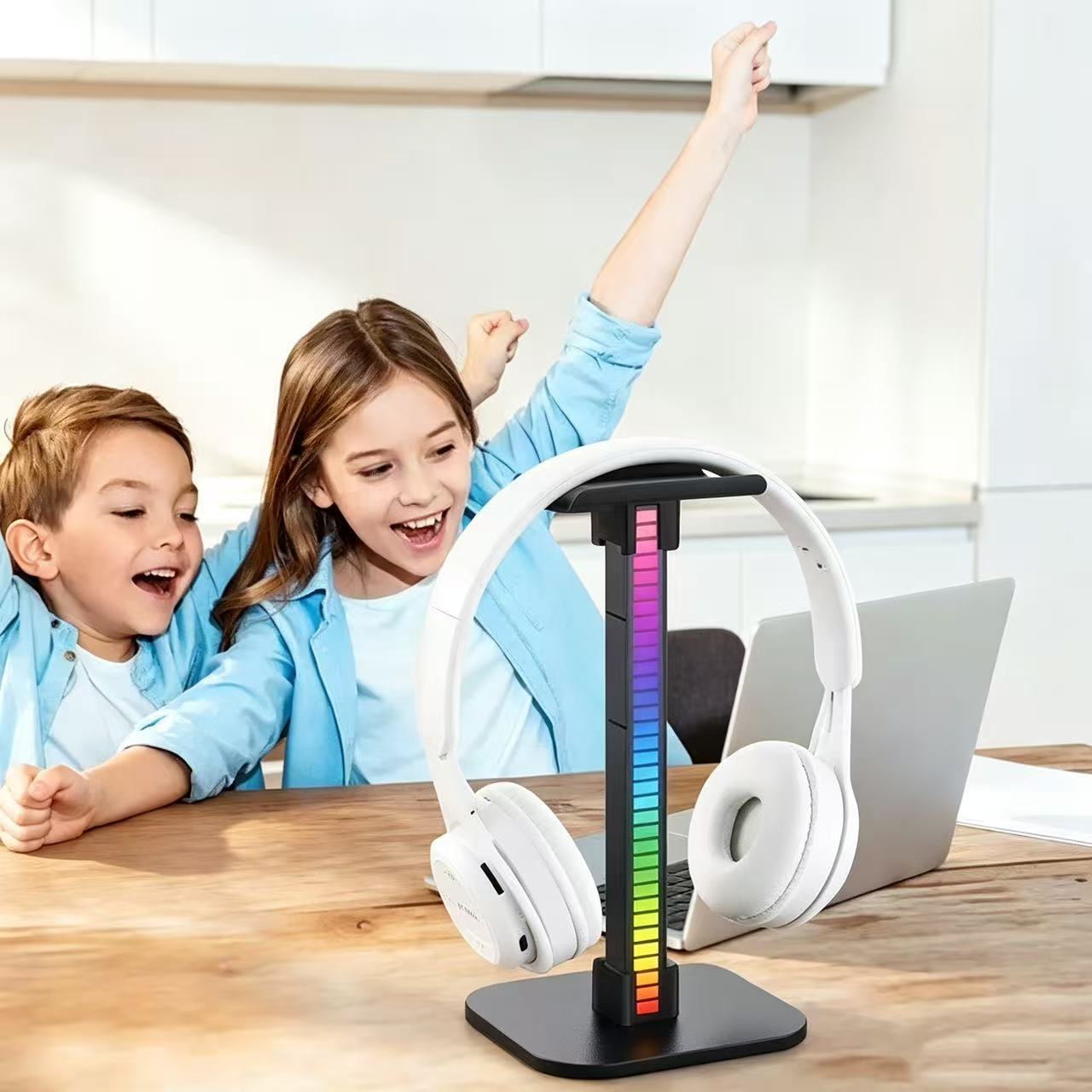 USB 게이밍 헤드폰 스탠드 RGB 리듬 라이트 탈착식 - Esports Gaming Headphones 리뷰 및 가격